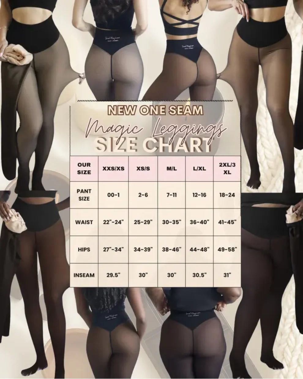 Snatched One-Seam Sheer Fleece Leggings